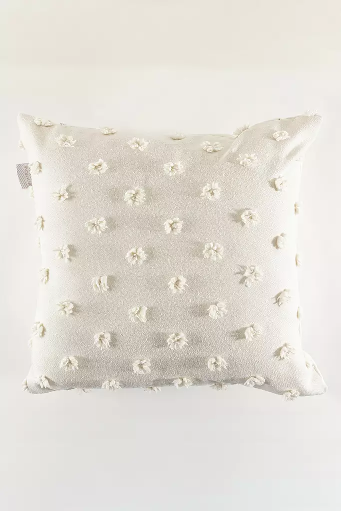 Prydnadskudde Aberto Design Cream Linne 43x43 cm - Prydnadskuddar - 8684282904823 - 1