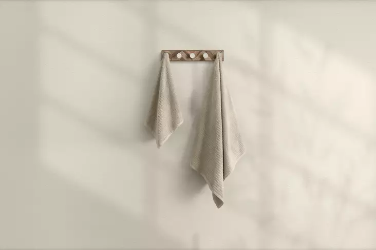 Badrumshandduk Set Mijölnir Beige 100% Bomull 50x90 cm & 70x140 cm - Handdukar - 8683743314423 - 1