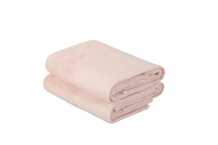 Tvätthandduk Set Mijölnir Puderrosa 100% Bomull 50x90 cm & 50x90 cm - Handdukar - 8681181304563 - 1