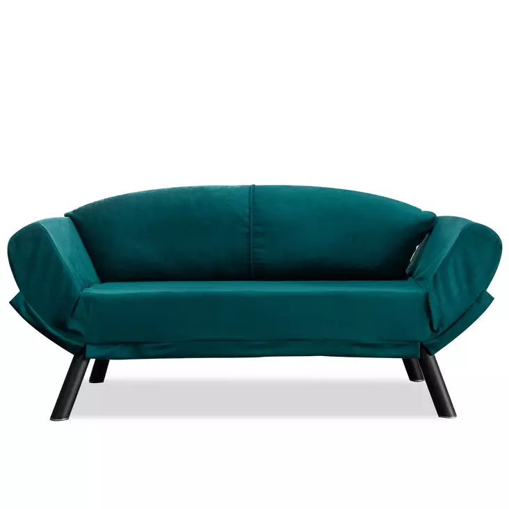 2-sits bäddsoffa Atelier del Sofa Genzo Petrolblå Tyg 177x75x87 cm - Bäddsoffor - 8681875569483 - 1