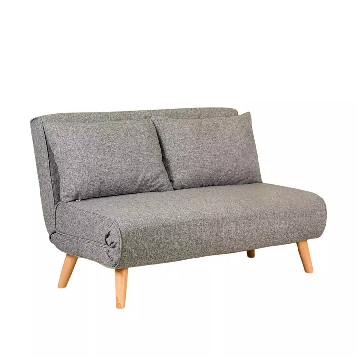 2-sits bäddsoffa Atelier del Sofa Folde Ljusgrå Polyester 120x80x79 cm - Bäddsoffor - 8683743716593 - 1