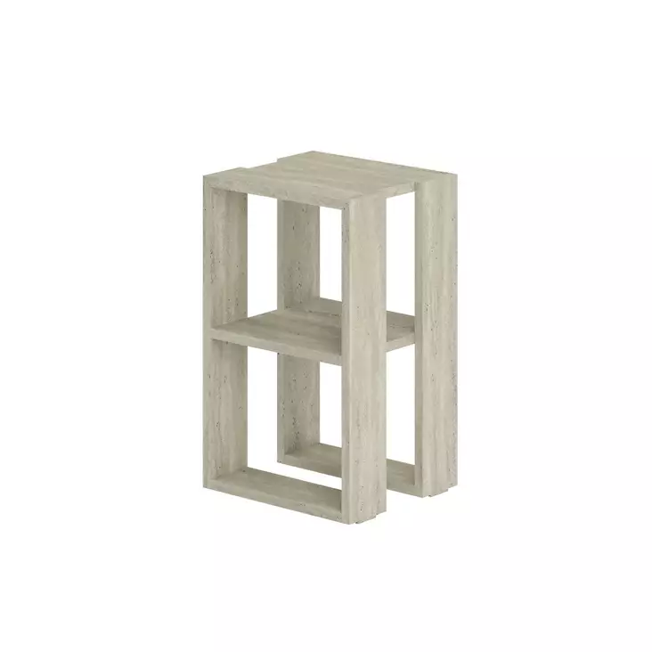 Sängbord Hanah Home Lonie Travertin Spånskiva 30x55x30 cm - Nattduksbord - 8684283438853 - 1