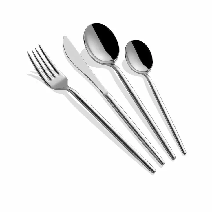 Bestickset Hermia Almeria Silver Rostfritt Stål 24 Delar - Bestick och serveringsredskap - 8684283550463 - 1