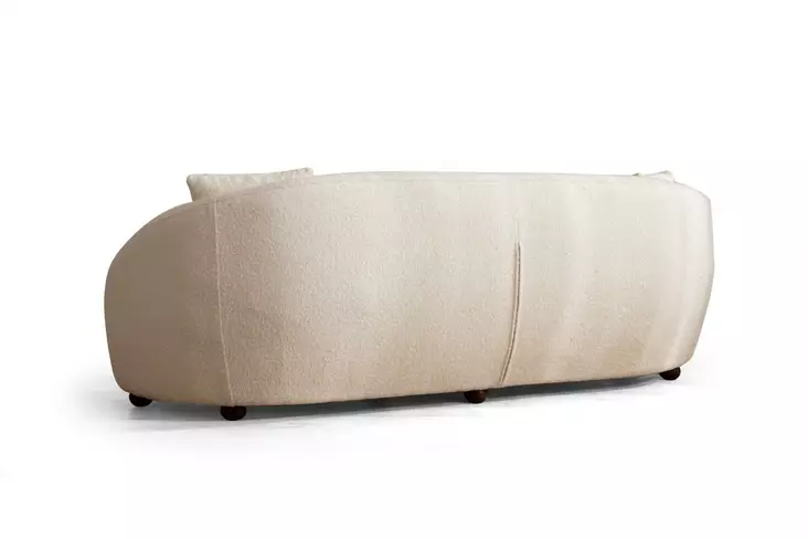 3-sits soffa Atelier del Sofa Napoli Cream Bouclé Polyester 230x94x75 cm - Soffor - 8683342961813 - 1