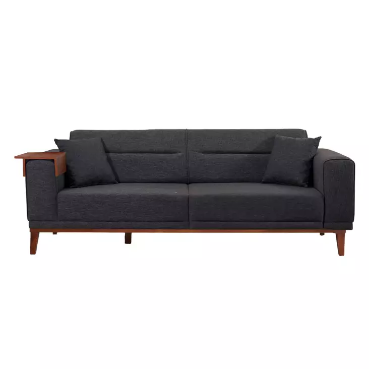 3-sits bäddsoffa Atelier del Sofa Liones Antracit Polyester 223x94x82 cm - Bäddsoffor - 8683342812153 - 1