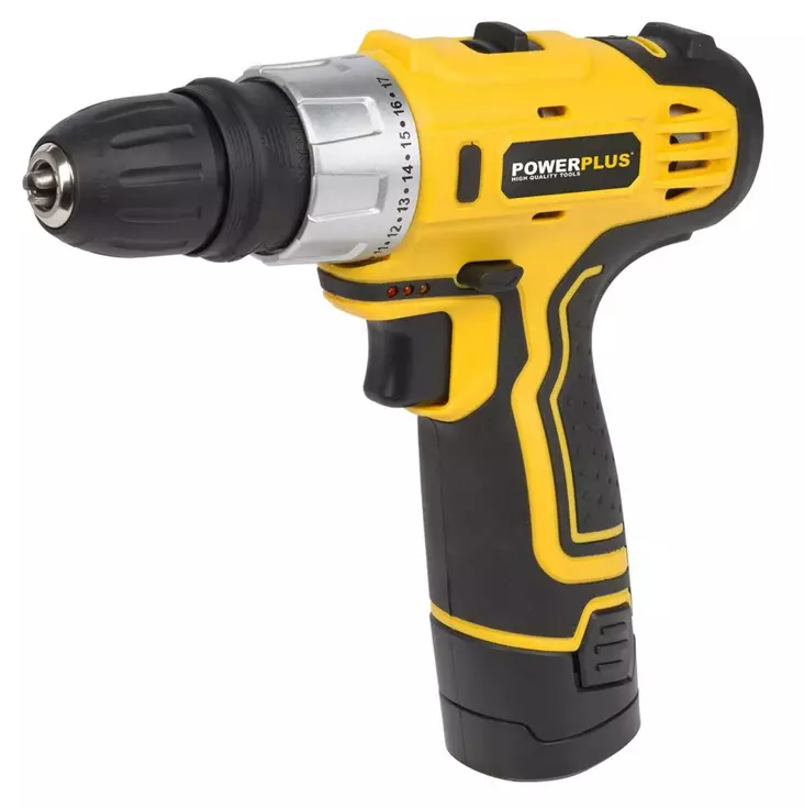 Akkuporakone 12 Li-ION Powerplus - Batteridrivna borrmaskiner och skruvdragare - 5400338076503 - 1