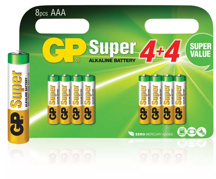  - Alkaliska batterier - GP-ALK-AAA-03 - 1