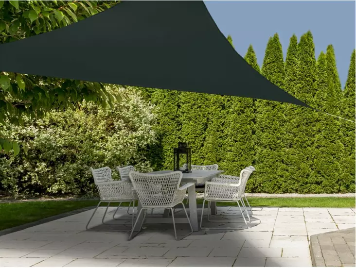 Aurinkokatos kolmio 3,6 x 3,6 x 3,6 m - Parasoller och markiser - 8719987805943 - 1