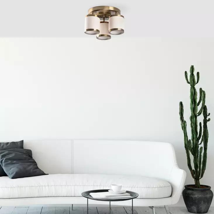 Taklampa Opviq Way Vintage Metall 40 x 40 x 22 cm - Tak- och vägglampor - 8683342591713 - 1