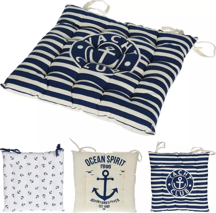 Stolsdyna 40x40 cm Marine2 - Bekvämlighet och Maritim Stil - Andra trädgårdsmöbler - 8719987852893 - 1