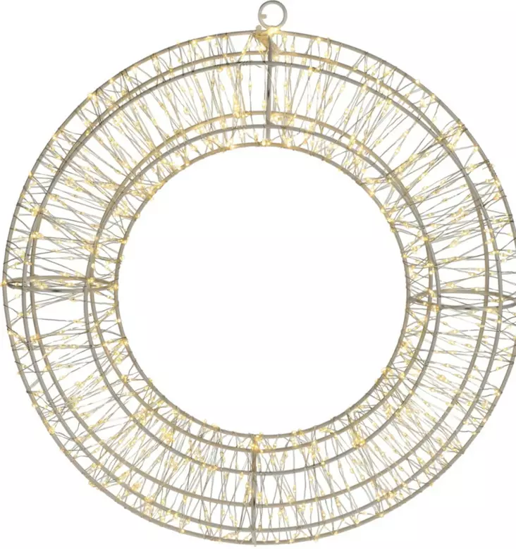 Koristevalo 38cm 960 ledi=C3=A4 l=C3=A4mmin valkoinen - Ljussmycken och ljusfigurer - 8719987990823 - 1