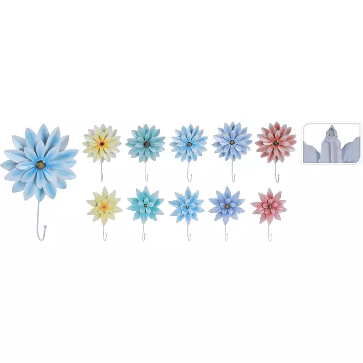 Krok Galge Blomster Assortment - Färgstark och Praktisk - Klädhängare och skoställ - 8719987479533 - 1