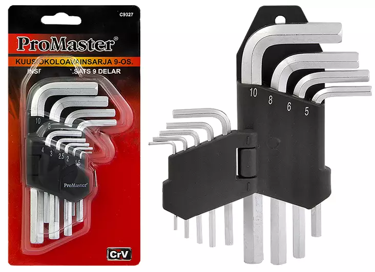 Insexnyckel sats 9-delar - Stålset - 6420286893273 - 1