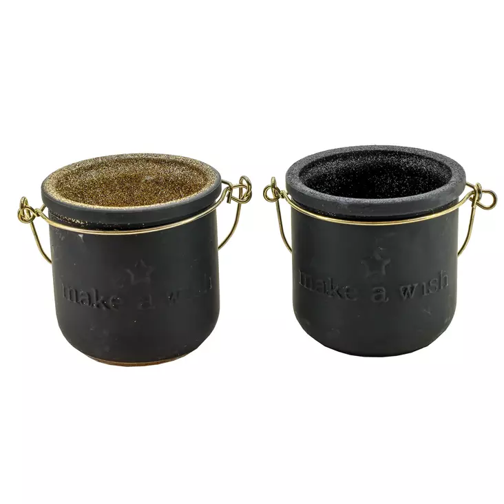 Kynttil=C3=A4lyhty musta hilekoriste - Ljus och lyktor - 8719202710823 - 1