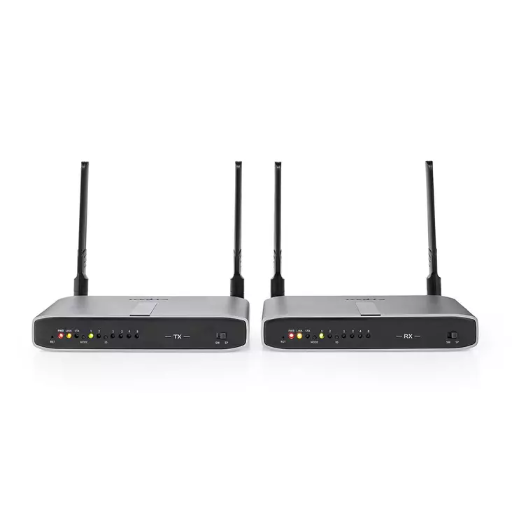 Trådlöst HDMI sändare | Wi-Fi | 5.15 - 5.85 MHz | 100.0 m (siktlinje) | Maximal upplösning: Full HD 1080p | 6.75 Gbps | IR retur funktion | ABS | Antracit - Videoförlängare och repeatrar - 5412810410453 - 1