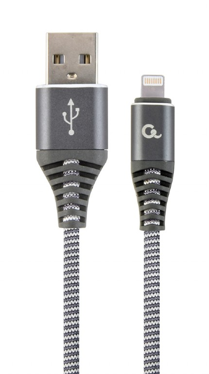 Laddningskabel flätad usb-lig 2m - Nedis produkter - 8716309108003 - 1