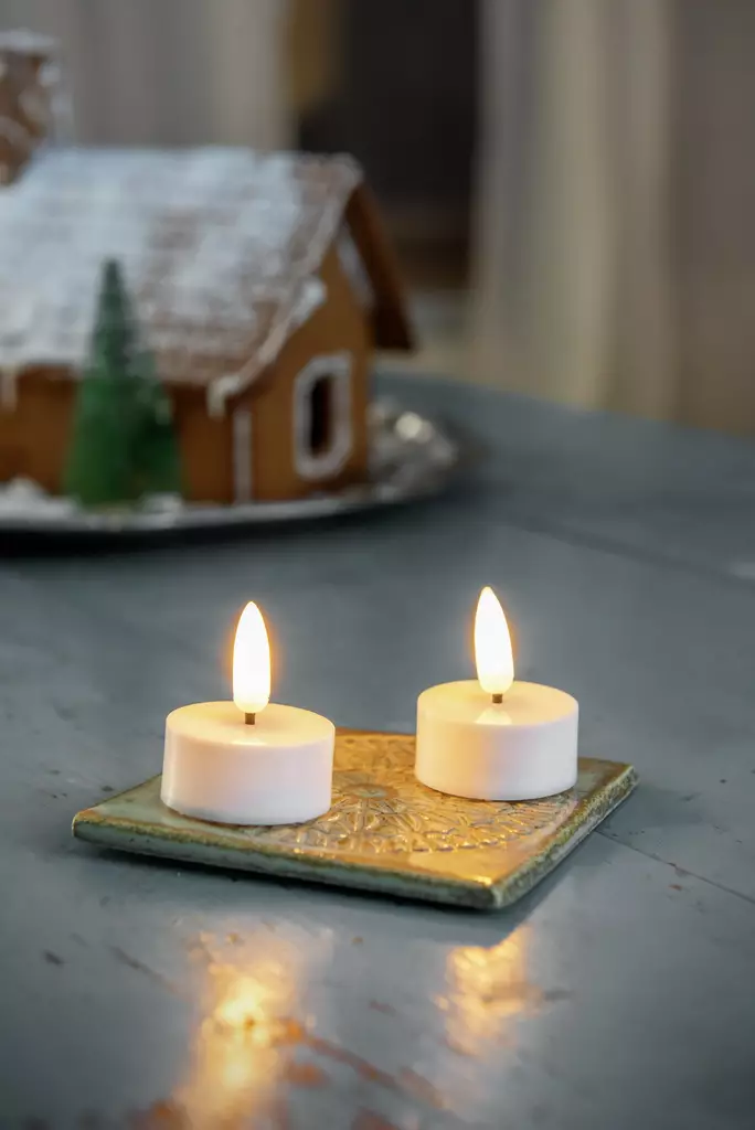 Led-minikynttil=C3=A4t 2-kpl sis. ajastin - LED-ljus och lyktor - 6435200289773 - 1