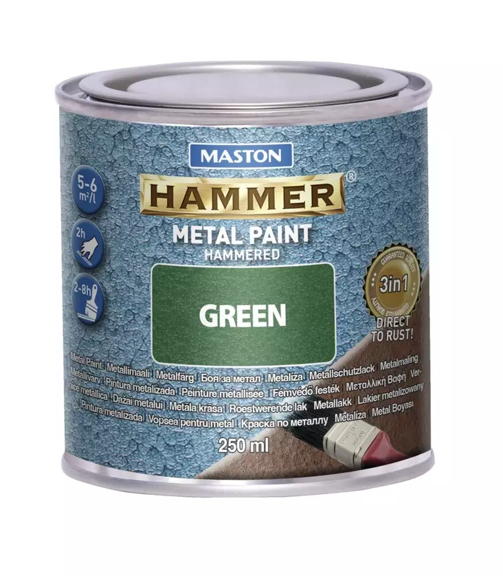 Maali Hammer Vasaralakka vihre=C3=A4 250ml - Metall- och möbelmålningar - 6412498870043 - 1