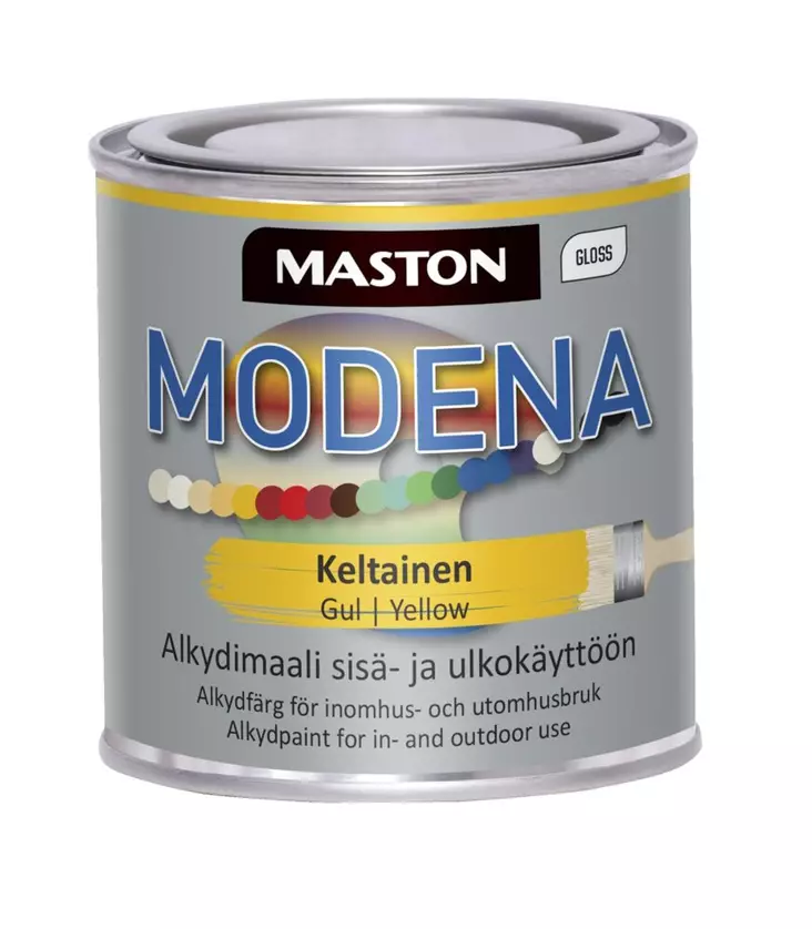 Maali Maston Modena keltainen 250ml - Metall- och möbelmålningar - 6412496041353 - 1