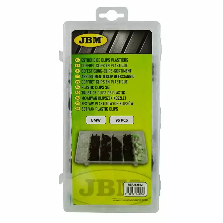 Muoviklipsisetti Bmw 95 kpl JBM - Kaross- och klädselfästen - 8435034528923 - 1