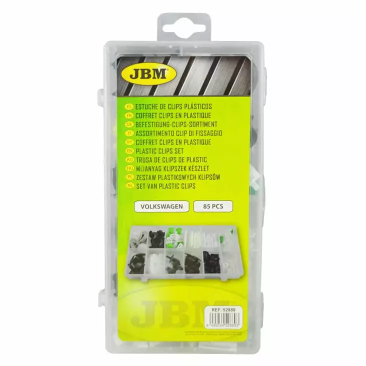 Muoviklipsisetti Volkswagen 85 kpl JBM - Kaross- och klädselfästen - 8435034528893 - 1