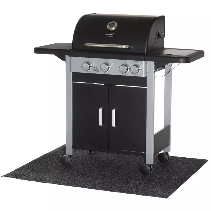 Mustang grillimatto 100x120cm musta=20 - Grilltillbehör - 6410413037793 - 1