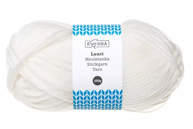 Sukkalanka Lauri 100g valkoinen - Trådar och sybehör - 6430041943013 - 1