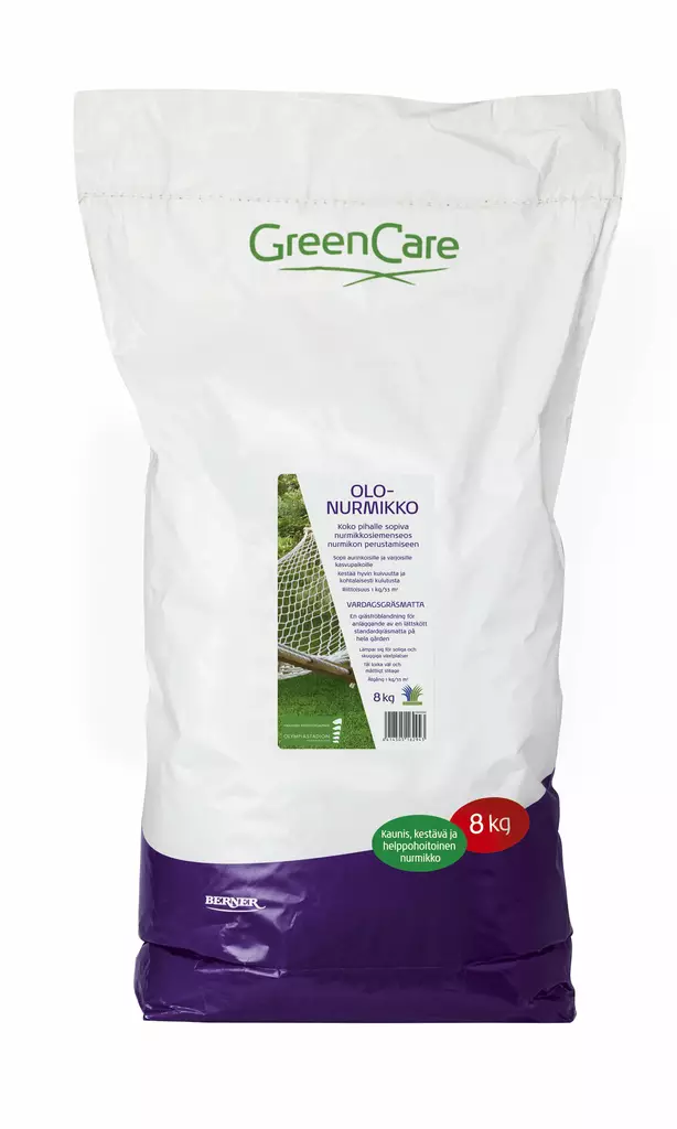 Olonurmikko 8 kg GreenCare - Blommor och frön - 6414505162943 - 1