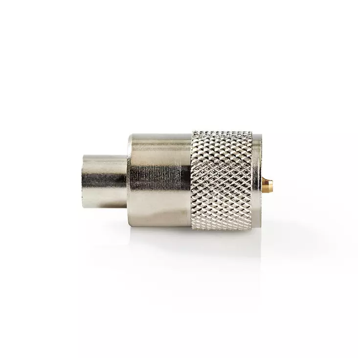PL259 Kontakt | Rak | Hane | Nickelplaterad | 50 Ohm | Löda | Kabel input diameter: 6.0 mm | Metall | Silver | 25 st. | Kuvert - Antennkontakter och adaptrar - 5412810299973 - 1
