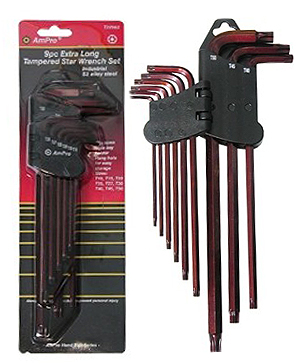 Torx-sats lång 9 st s2 - Andra handverktyg - 795609229623 - 1