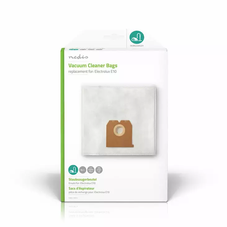 Dammsugarpåse | 4 st. | Syntetisk | Säljs mest för: Electrolux | Vit - Dammsugarpåsar - 5412810285303 - 1