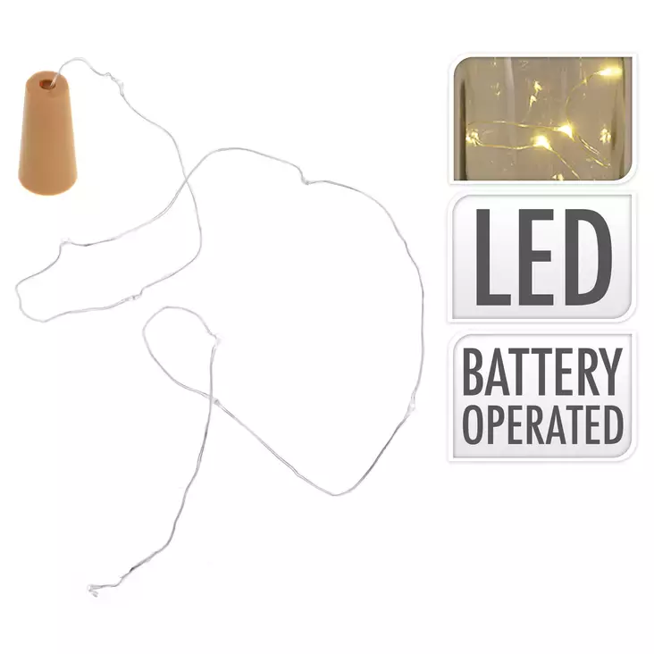 Pullovalo 8 led l=C3=A4mmin valkoinen - Dekorationsljus - 8719987283093 - 1