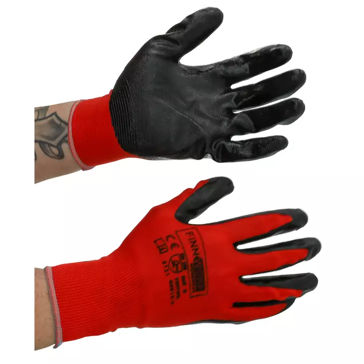 Trädgårdshandskar Red storlek 8 - Belagda handskar - 6438168090573 - 1