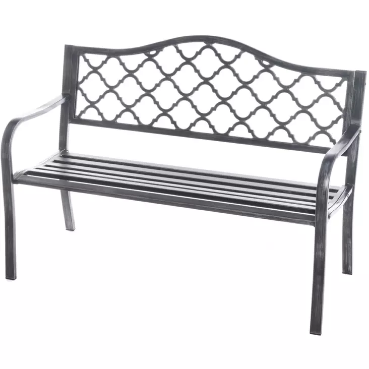 Puutarhapenkki Versailles hopea - Trädgårdsstolar och soffor - 6410413034013 - 1