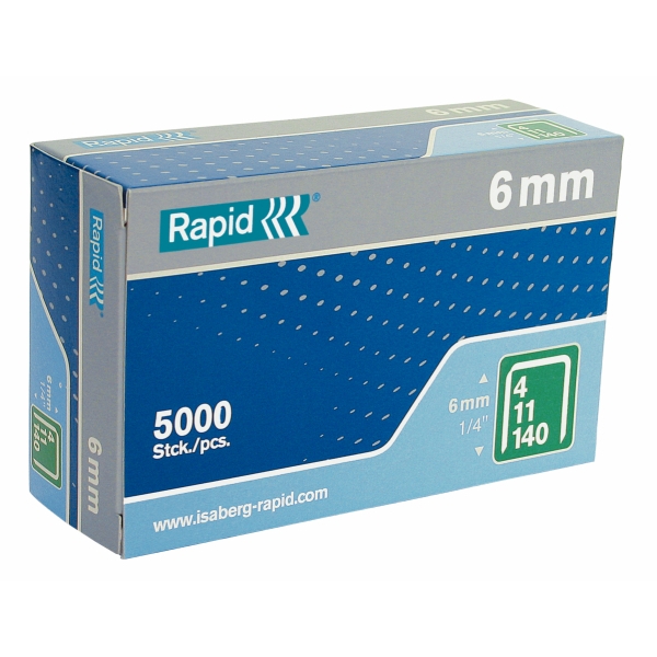 Häftklammer Rapid No 140 6 mm 2000 st - Nitar - 649-5072-13 - 1