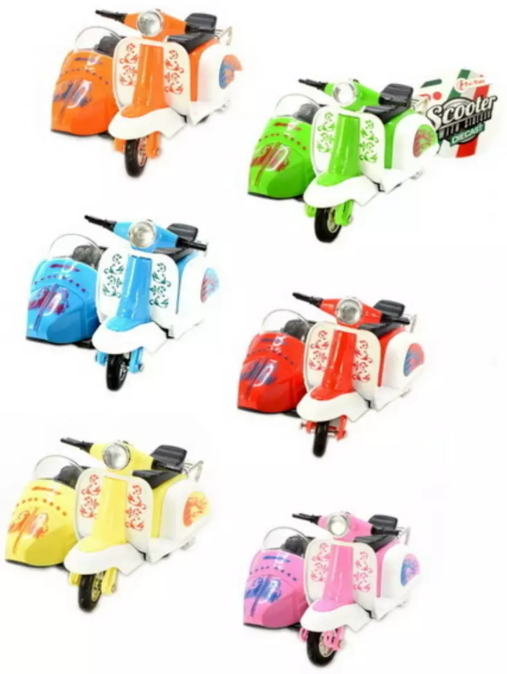 Sivuvaunuskootteri metallia - Småbilar - 8714627218503 - 1