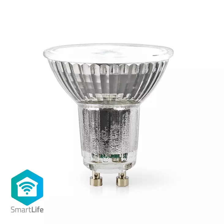 SmartLife LED Spot | Wi-Fi | GU10 | 345 lm | 5 W | RGB / Varm till cool vit | 2700 - 6500 K | Energiklass: G | Android / IOS | PAR16 | 1 st. - Ljuskällor - 5412810335343 - 1