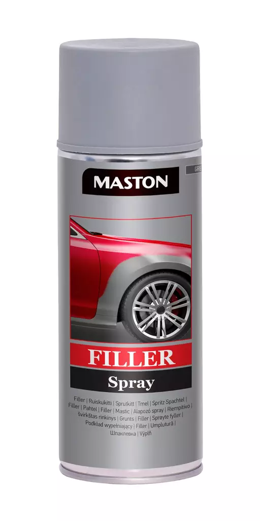 Spray Ruiskukitti 400ml harmaa - Lappning och reparation - 6412490002503 - 1