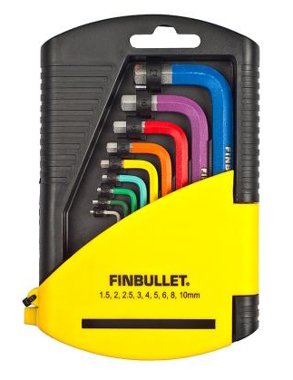 Torx-avainsarja 9-os v=C3=A4rillinen FINBULLET - Fastnycklar och vridverktyg - 6438152012093 - 1