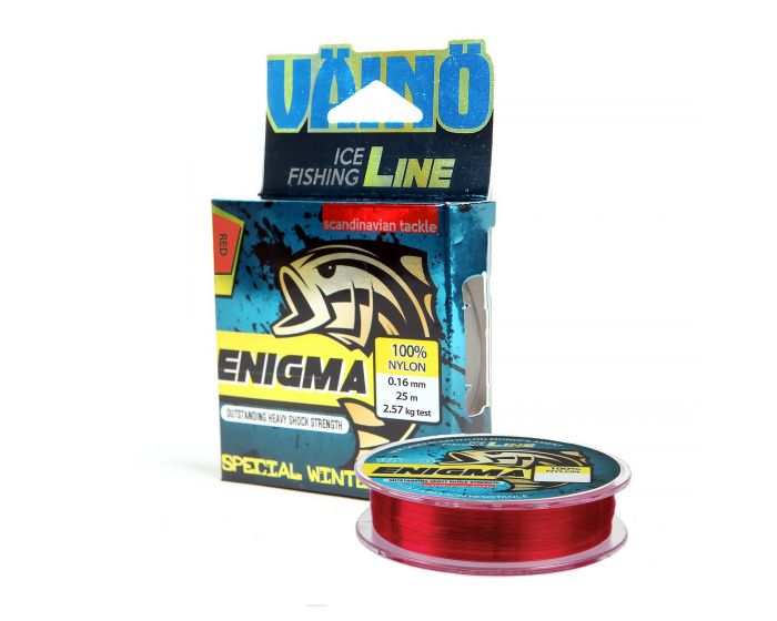 V=C3=A4in=C3=B6 enigma red 25m 0.18mm - Pimpling och vinterfiske - 6438212052533 - 1