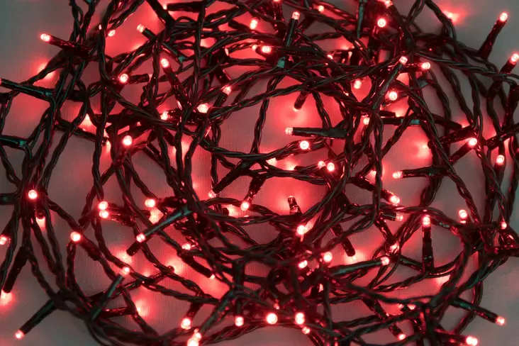 Valoketju 600 mini LED punainen 1 - Dekorationsljus - 6410413106123 - 1