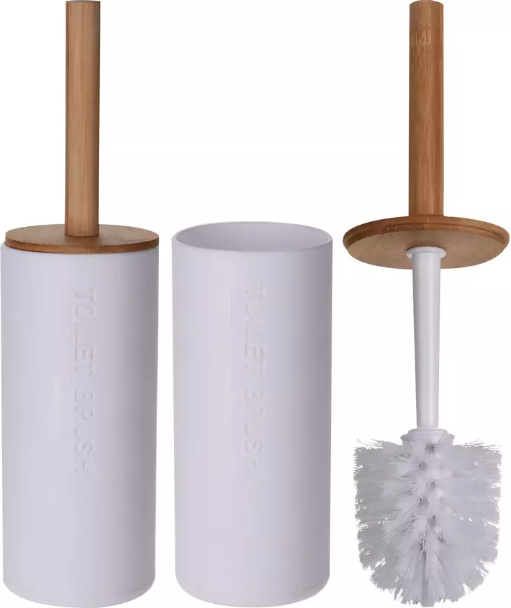 WC-borste bambuskaft och ställ - Borstar, moppar, skrapor - 8719987399213 - 1