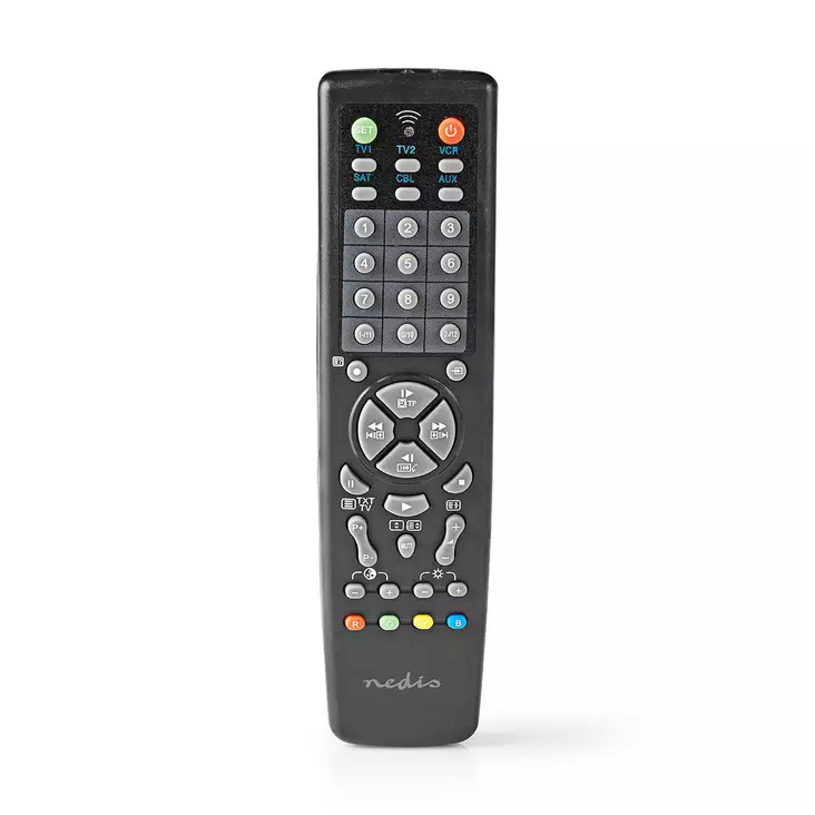 Universalfjärrkontroll | Förprogrammerad | 10 Enheter | Minnesknappar / TV Guide-knapp | Infraröd | Svart - Fjärrkontroller - 5412810322633 - 1