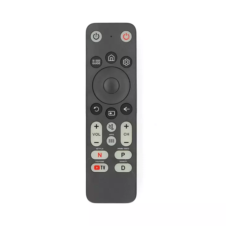 Universalfjärrkontroll | Förprogrammerad | 3 Enheter | Amazon Prime / Disney + Button / Netflix Knapp / Stora knappar / Youtube Knapp | Infraröd | Svart - Fjärrkontroller - 5412810482023 - 1