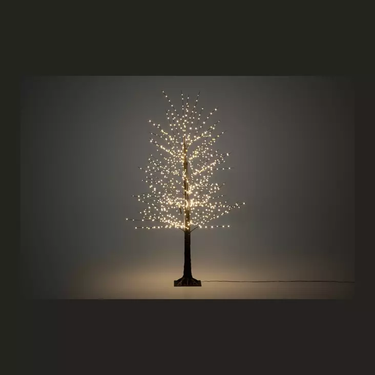 Ljusträd 150 cm 960 LED Finnlumor - Dekorativt ljusträd med svart stam för inom- och utomhusbruk (varmvit, IP44) - Ljusträd och ljusgrenar - 6410416573083 - 1
