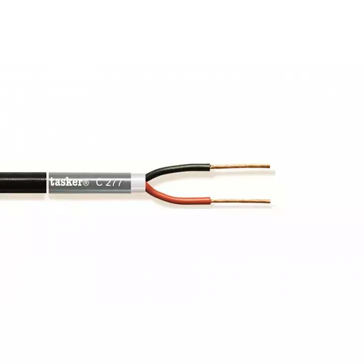 Högtalarkabel på Rulle 2x 4.00 mm² 50 m Svart - Ljudkablar - 8010246014473 - 10