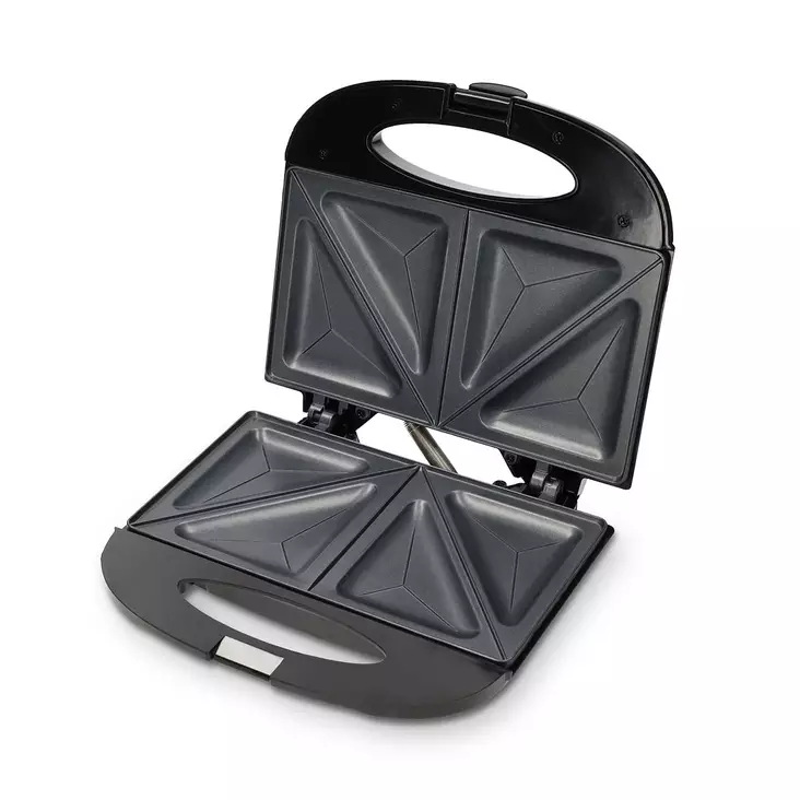 Sandwich Maker | 750 W | Sandwichplattor | Automatisk temperaturkontroll | Non-stick-beläggning | Svart - Smörgåsgrillar och brödrostar - 8711902090663 - 1