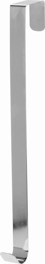 Silverfärgad metallisk dörrkrok 29 cm – stilren och hållbar hängare för hemmet, kontoret och festen - Krokar och konsoler - 8719987925443 - 1