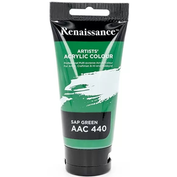 Akryylimaali 75 ml Sap Green - Akrylfärger och målarfärger - 8851907234423 - 1