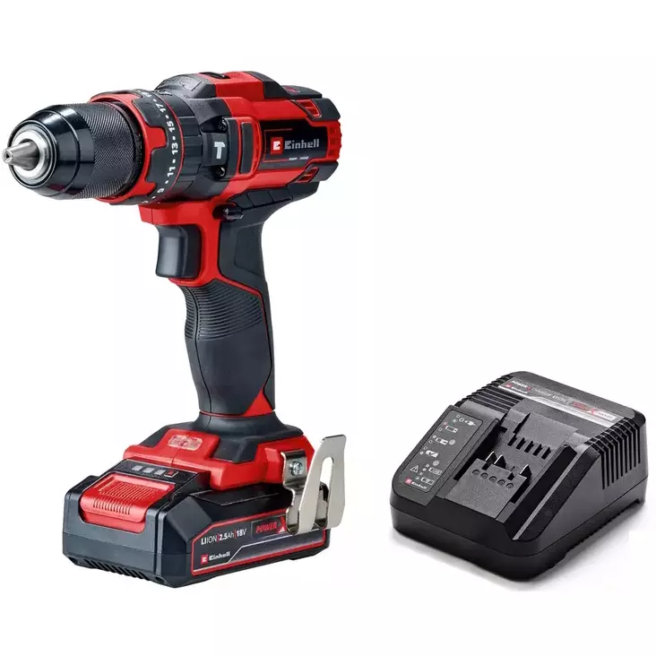 Batteridriven slagborrmaskin Einhell TE-CD 18/44 Li-i - Batteridrivna borrmaskiner och skruvdragare - 4006825679533 - 1